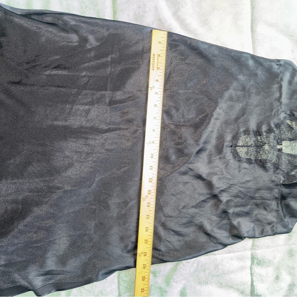Victoria's Secret Black Lace Slip Dress ((no size tag)) - Picture 10 of 13